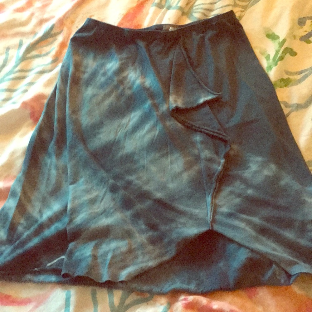 Prana Blue Tie Dye Skirt